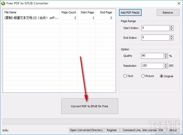 Free PDF To EPUB Converter,PDF到EPUB,PDF转换