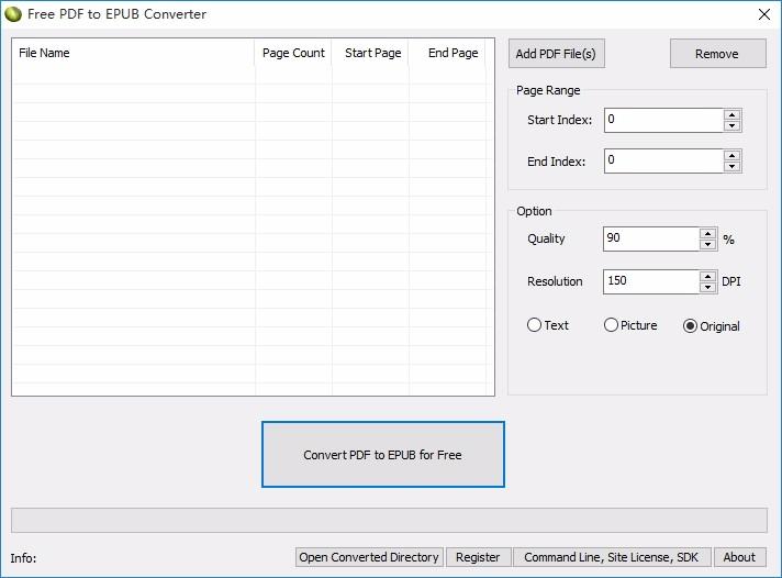 Free PDF To EPUB Converter,PDF到EPUB,PDF转换