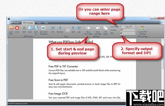 Free PDF to Image Converter下载,PDF转换,格式转换