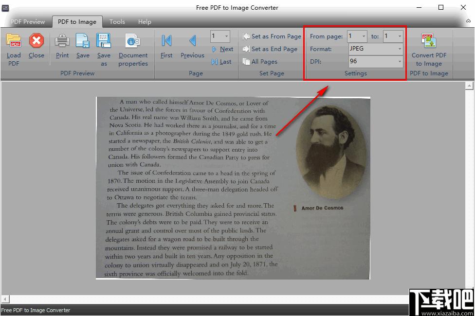 Free PDF to Image Converter下载,PDF转换,格式转换